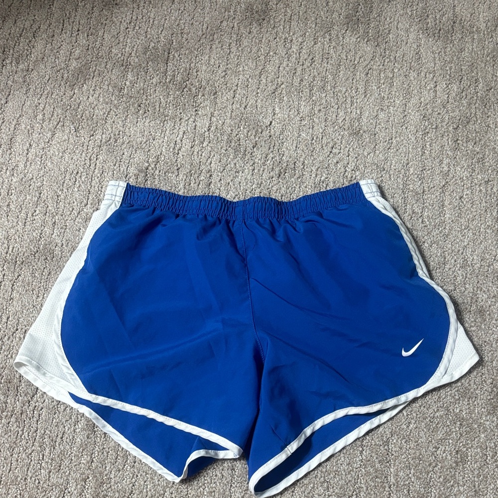 Nike Women's Athletic Shorts in Blue and White